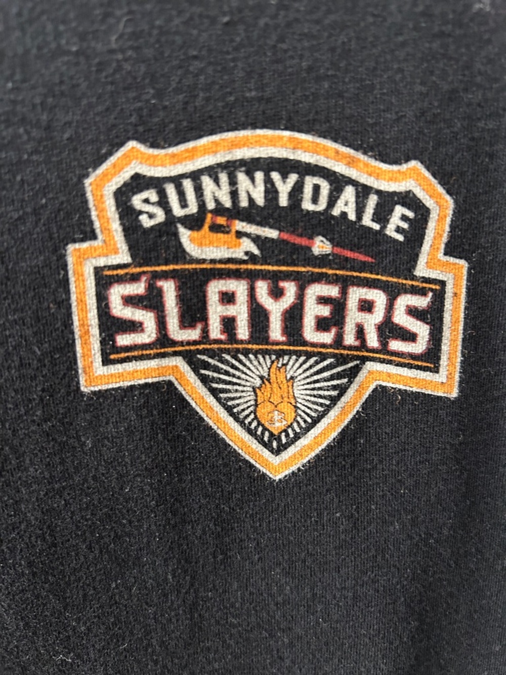 Sunnydale Slayers Black Ringer Tee with White Trim - Picture 2 of 5